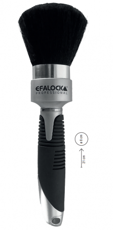 Efalock Nackenpinsel - schwarz/silber